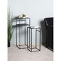Voir la diapositive 5 : Paris Prix Lot de 2 Tables d'Appoint Design  Mino  85cm Noir
