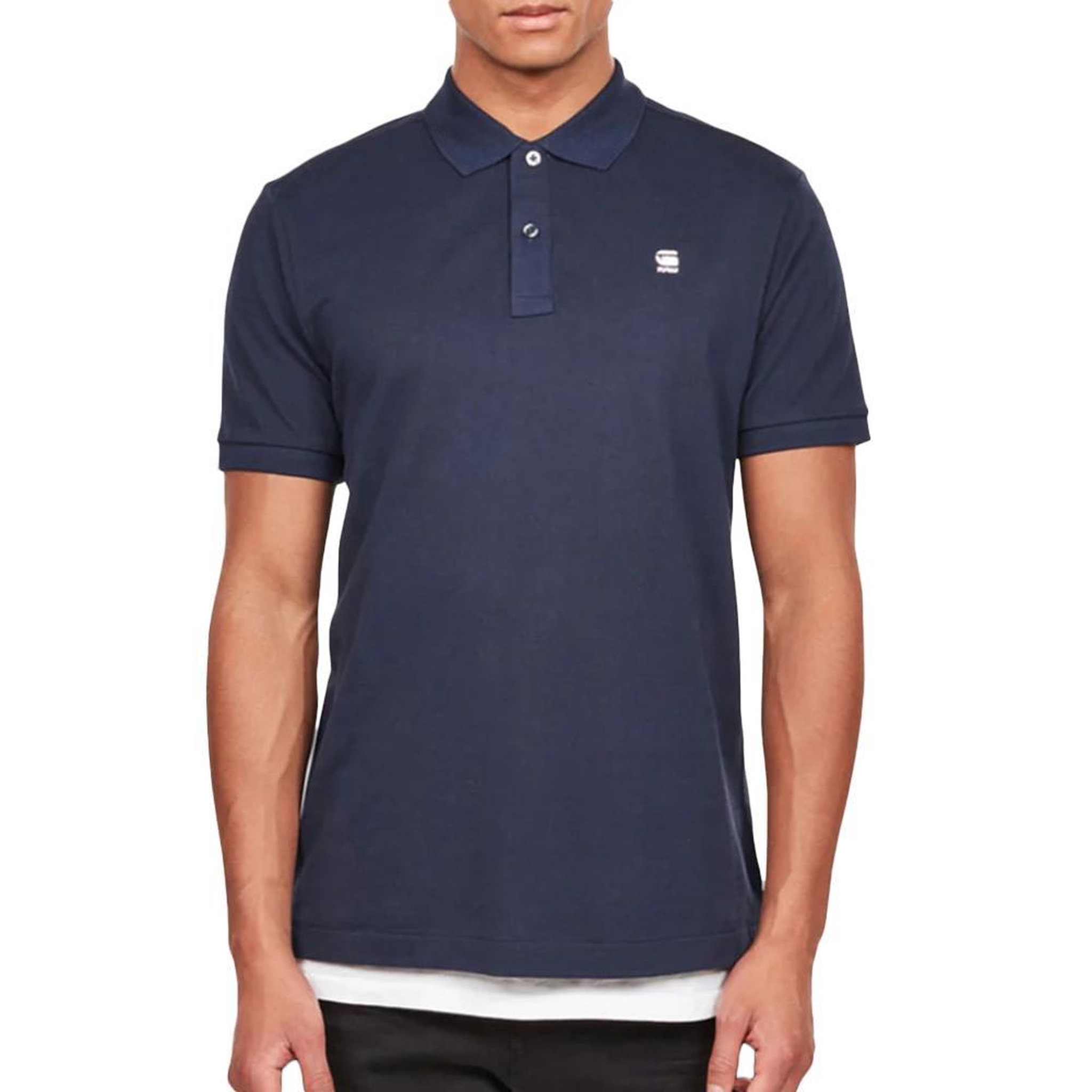 G-Star Raw Polo Marine Homme G-Star Dunda. Coloris disponibles : Bleu