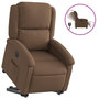 Voir la diapositive 2 : VIDAXL Fauteuil inclinable electrique marron tissu