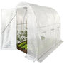 Voir la diapositive 1 : Habitat et Jardin Serre tunelle de jardin avec porte 3 x 2 m  Mimosa  - 6 m² - 180g - Blanc