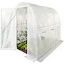 Voir la diapositive 1 : Habitat et Jardin Serre tunelle de jardin avec porte 3 x 2 m  Mimosa  - 6 m² - 180g - Blanc