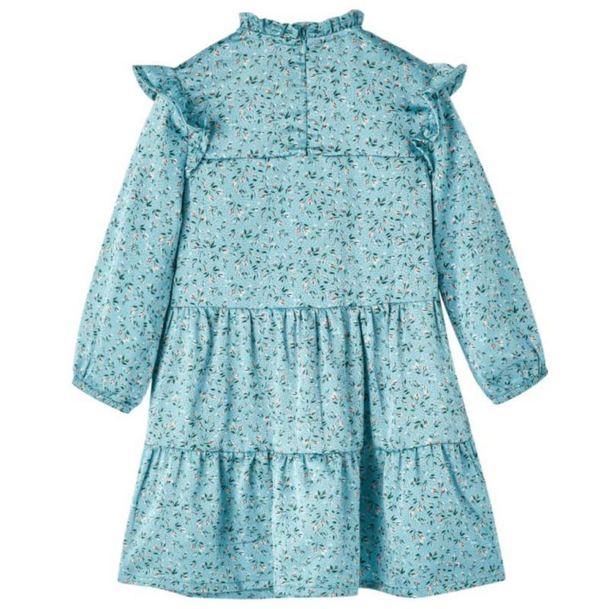 VIDAXL Robe enfants à manches longues bleu 128