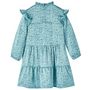 Voir la diapositive 2 : VIDAXL Robe enfants à manches longues bleu 128