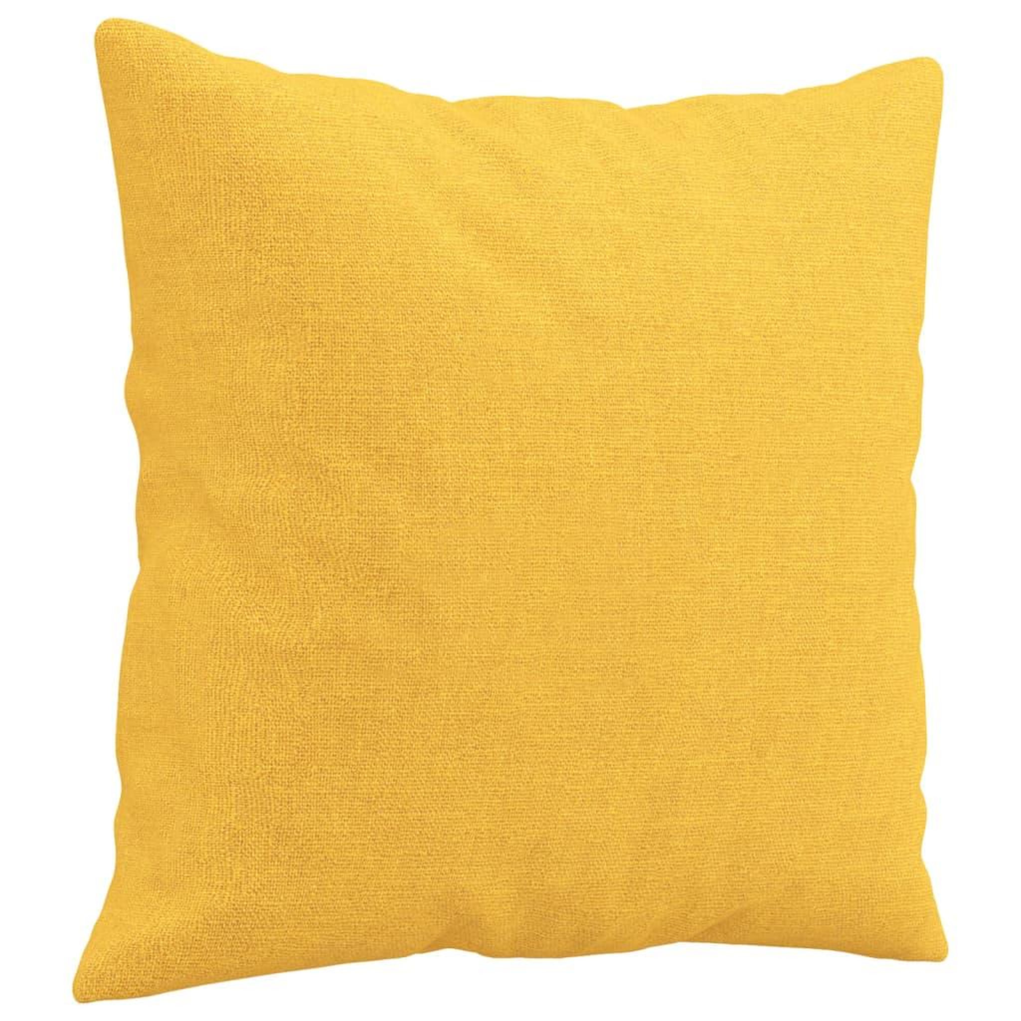Voir la diapositive 3 : VIDAXL Coussins decoratifs lot de 2 Jaune clair 40x40 cm Tissu