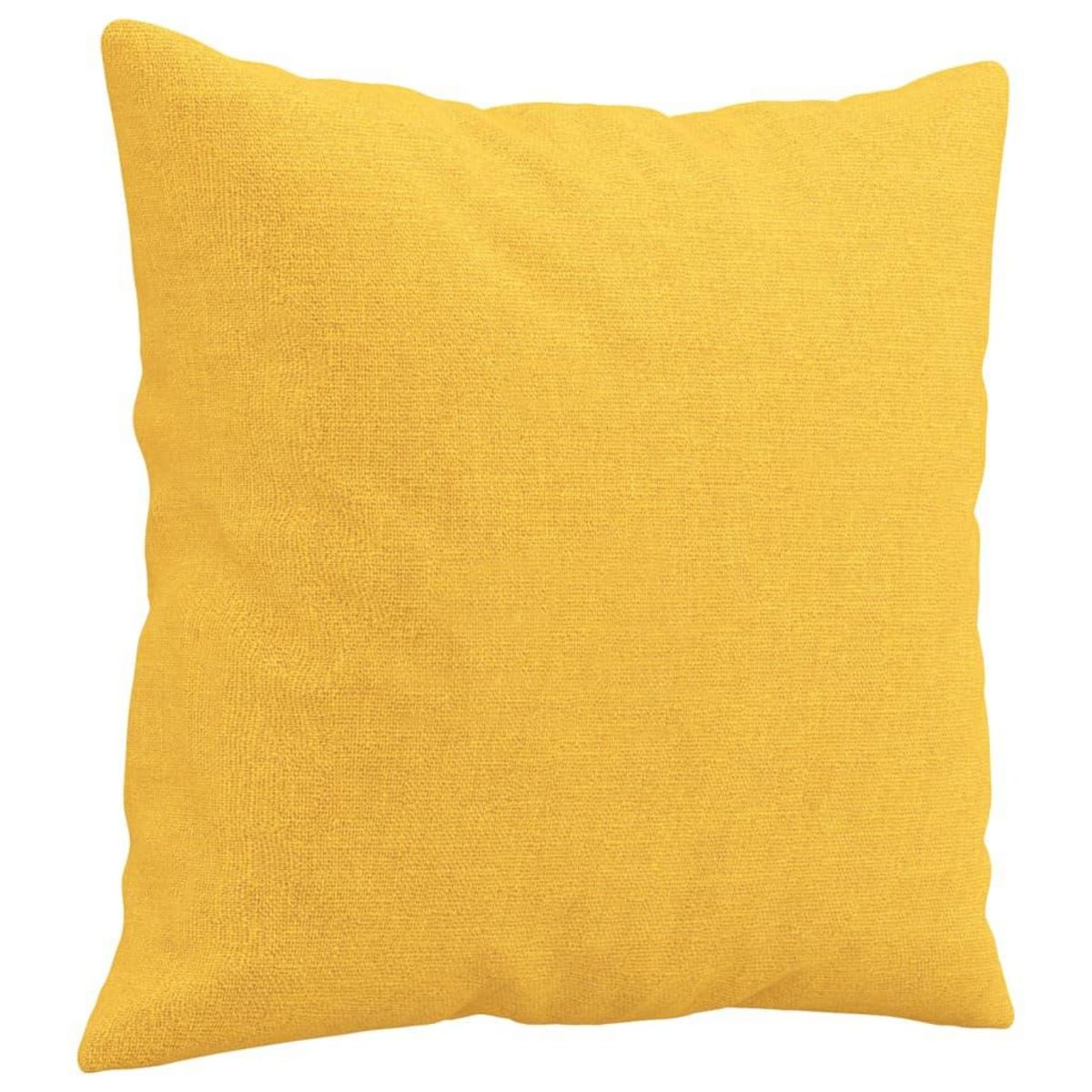 VIDAXL Coussins decoratifs lot de 2 Jaune clair 40x40 cm Tissu