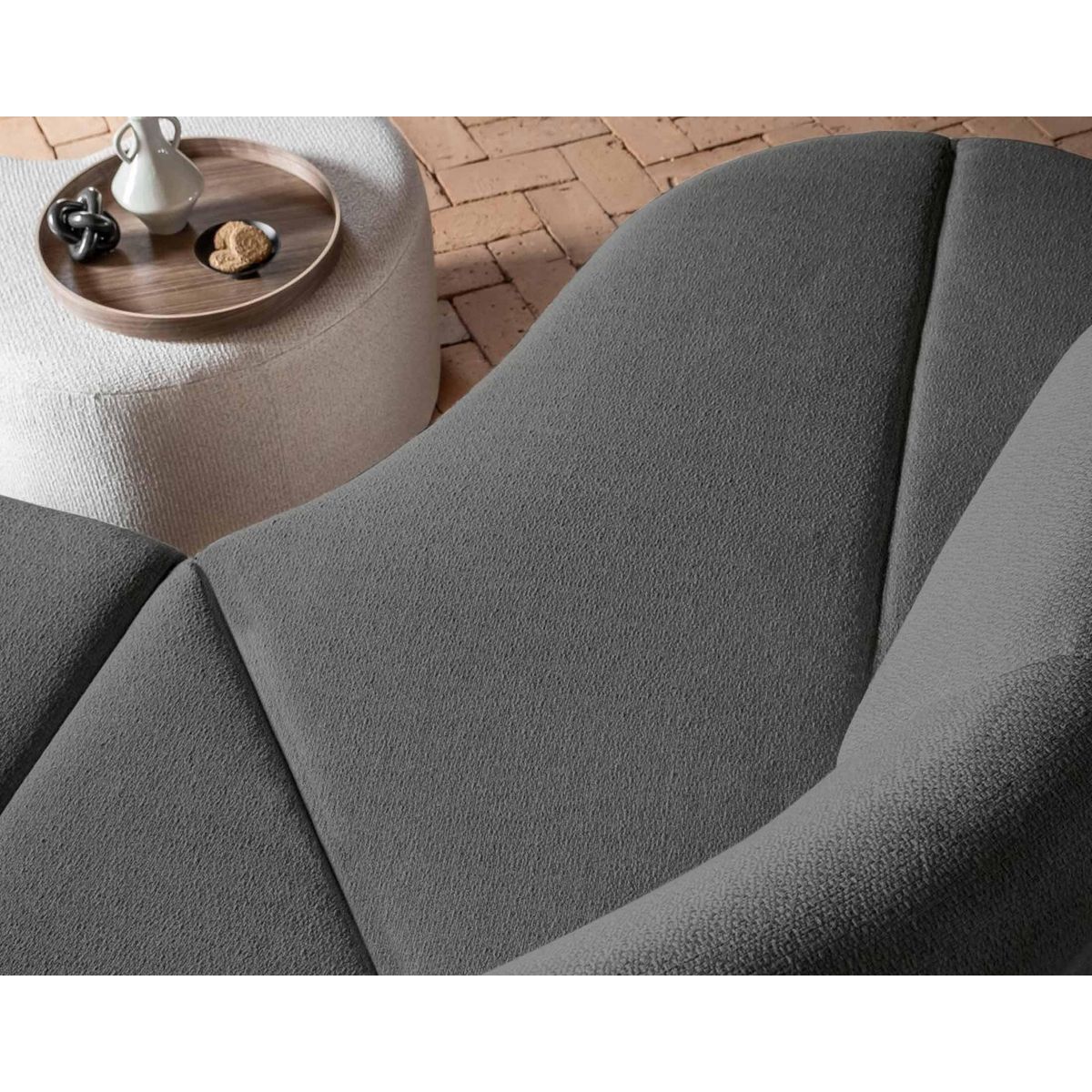 BEST MOBILIER Siena - canapé d'angle gauche - 5 places - en tissu