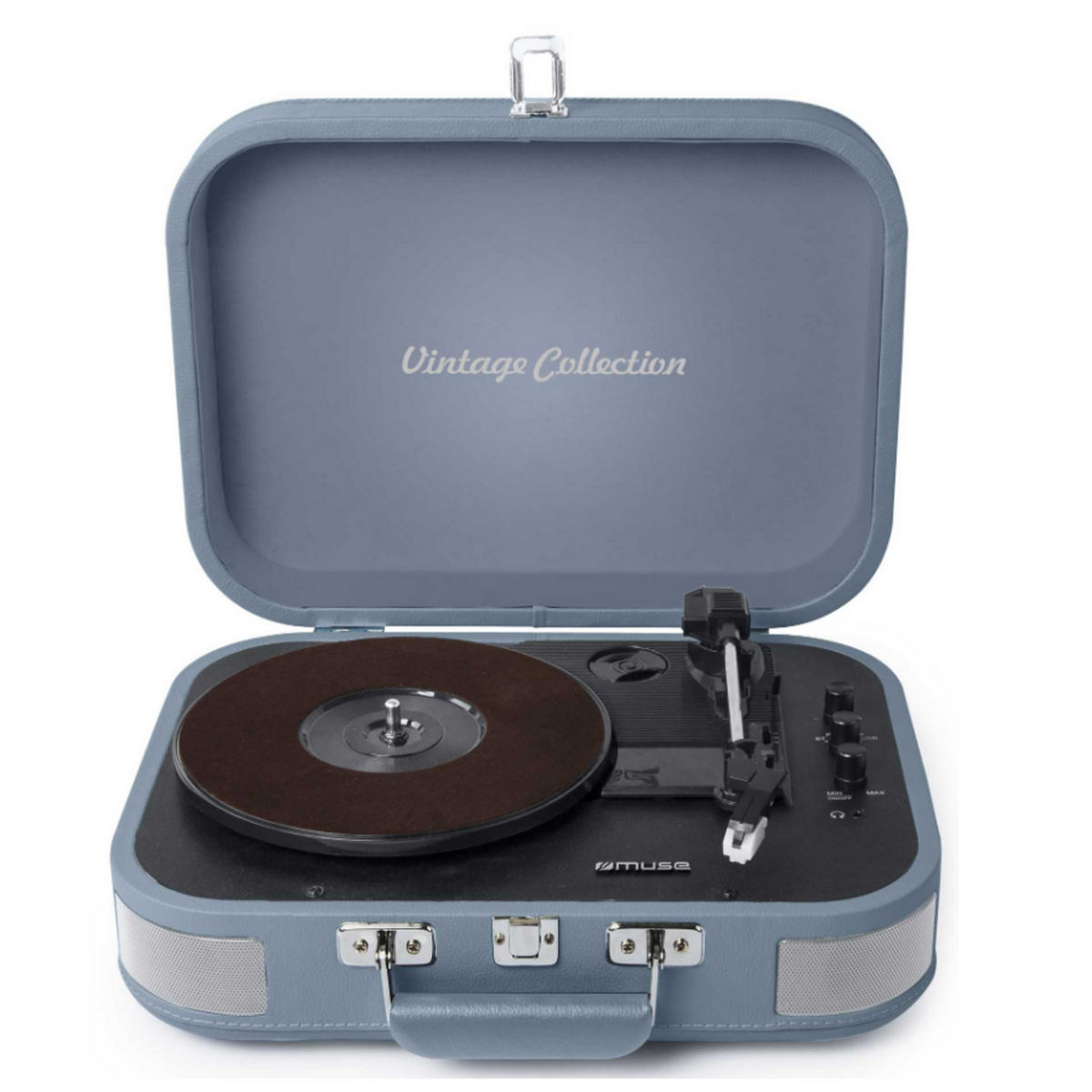 Muse Platine vinyle stéréo 3 vitesses 33/45/78t avec bluetooth - MT201BVB