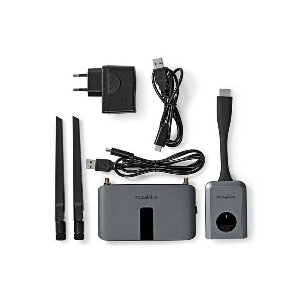 NEDIS Transmetteur sans fil HDMI Wi-Fi - 2400-5000 MHz - 30.0 m (ligne de Mir NEDIS - VTRA3460GY