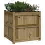 Voir la diapositive 4 : VIDAXL Jardiniere d'exterieur 60x60x60 cm bois de pin impregne