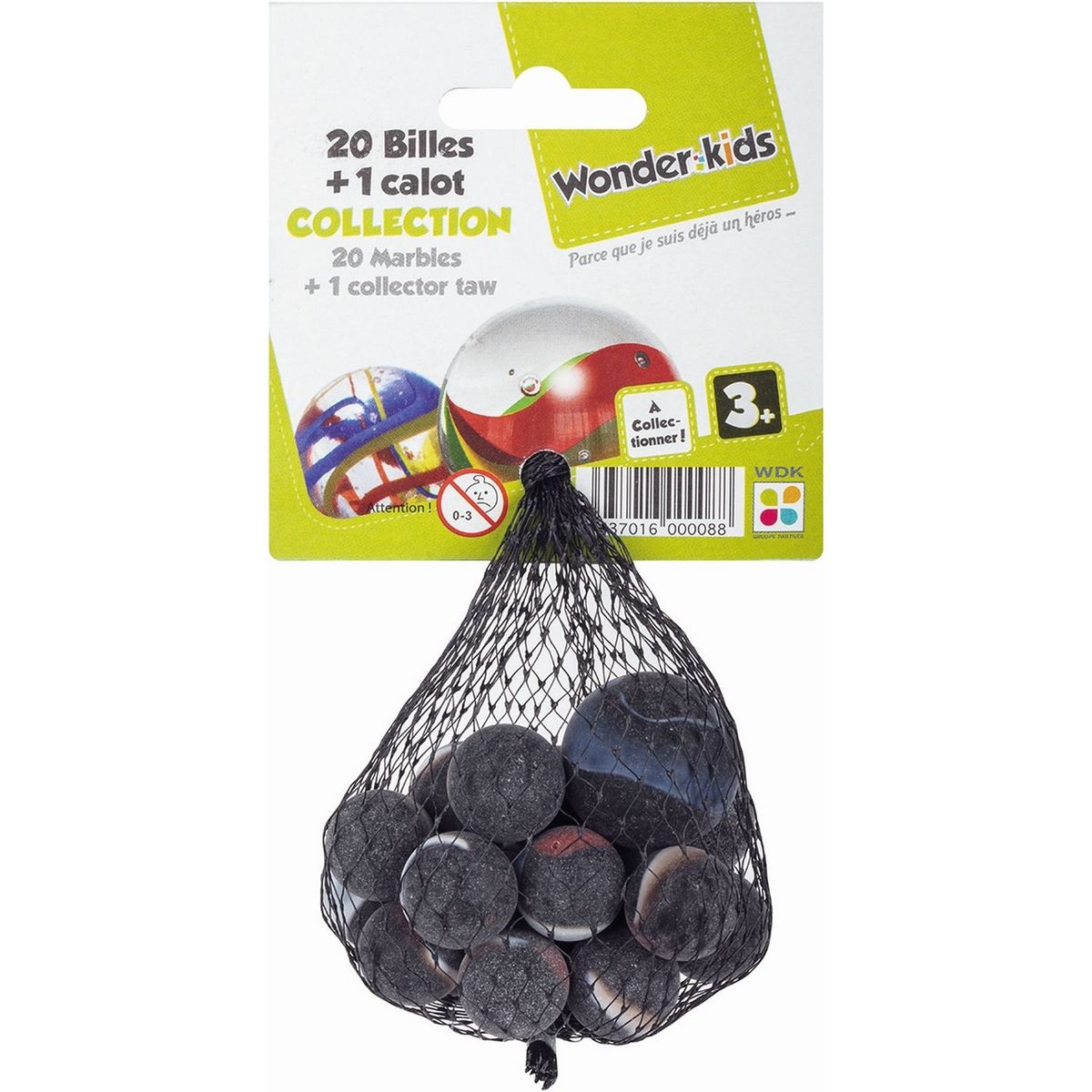 WDK Sachet 20 billes + 1 calot