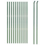 Voir la diapositive 3 : VIDAXL Cloture en treillis metallique vert 2x25 m acier galvanise