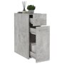 Voir la diapositive 4 : VIDAXL Armoire d'apothicaire Gris beton 20x45,5x60 cm Bois ingenierie