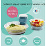 Voir la diapositive 2 : BEABA Coffret repas repas verre jungle
