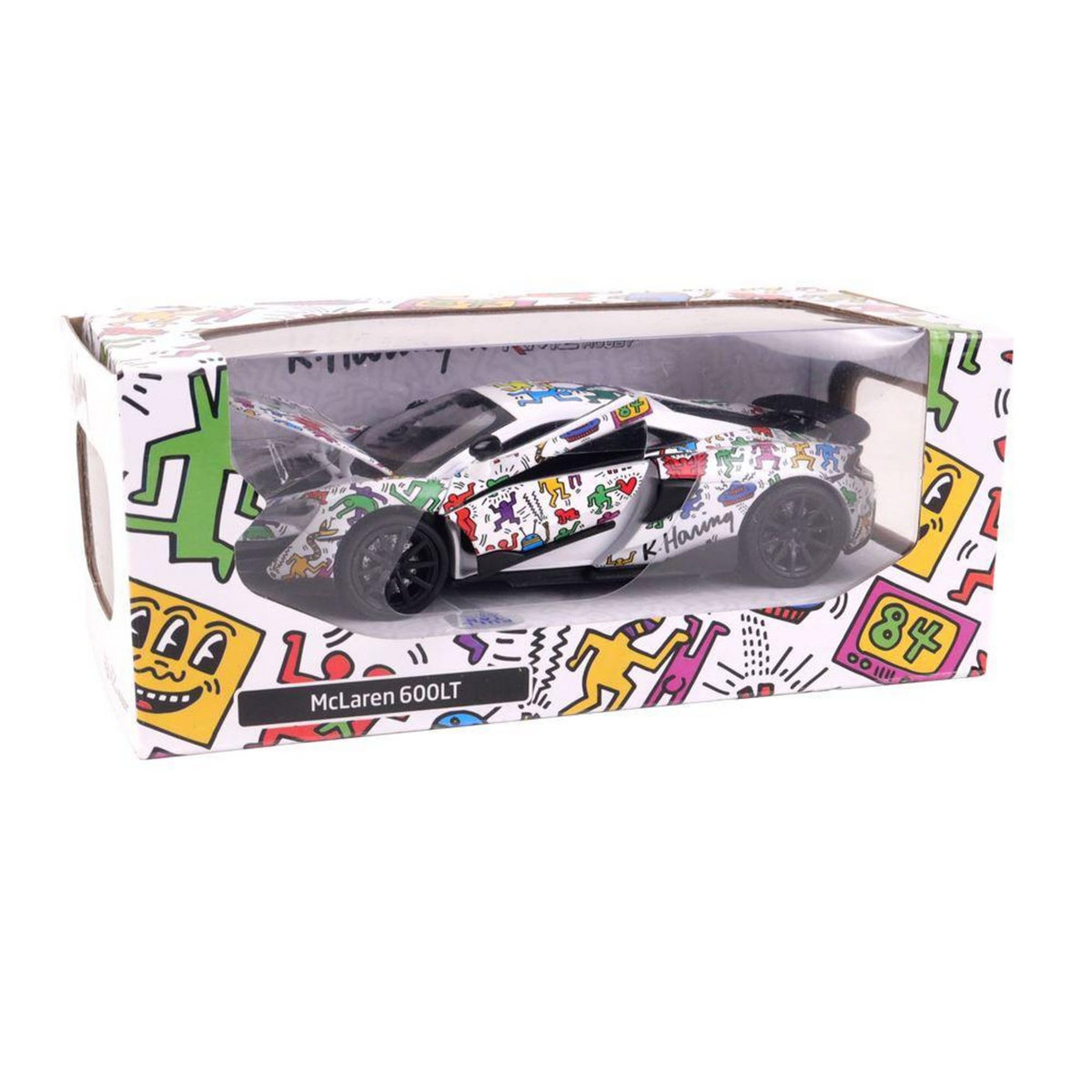 TURBO CHALLENGE Voiture en métal Turbo Challenge BTE 1 32 McLaren 600LT Keith Haring Modèle aléatoire