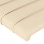 Voir la diapositive 5 : VIDAXL Tete de lit a LED Creme 100x5x78/88 cm Tissu