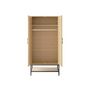Voir la diapositive 5 : BEST MOBILIER Nagato - armoire - cannage et effet bois - 80 cm