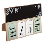 FEERIC LIGHT & CHRISTMAS Calendrier de l'Avent en bois Cadre - Marron