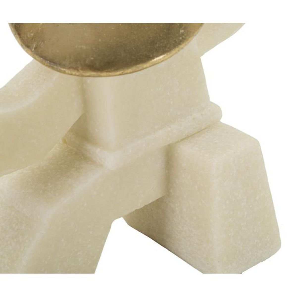 Paris Prix Statuette Déco Samouraï  Oda  18cm Blanc & Or