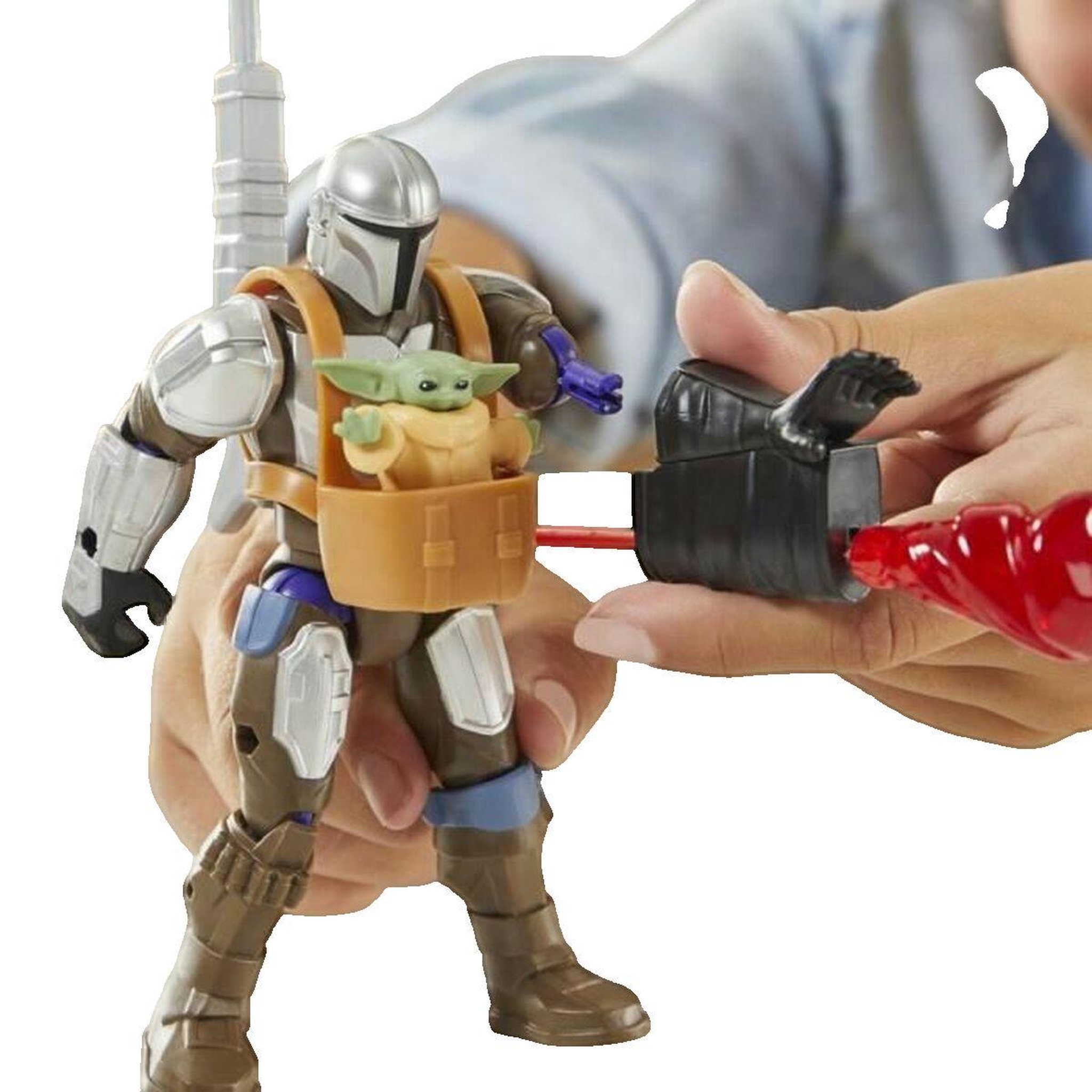 Voir la diapositive 2 : HASBRO SW MIXMASHERS MANDO GROGU DLX