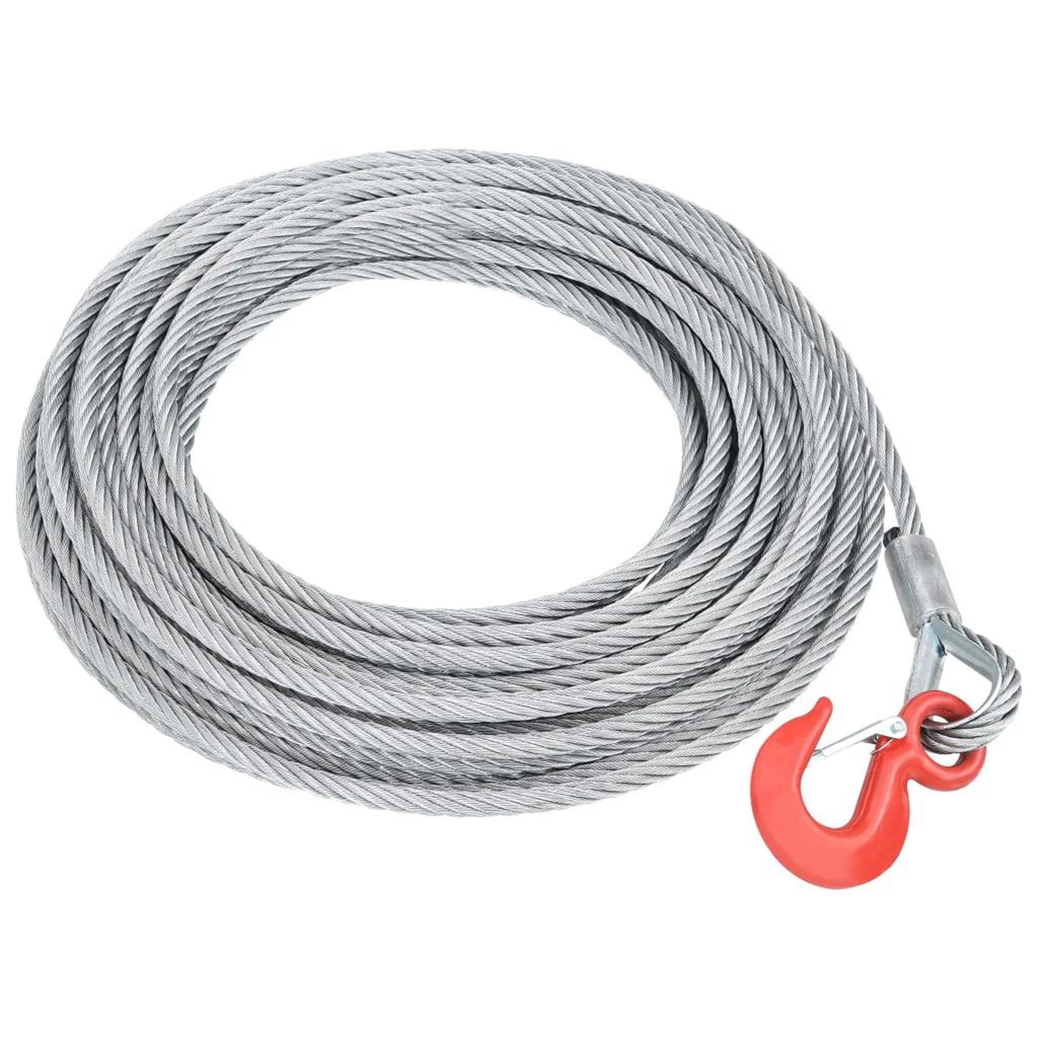 VIDAXL Cable metallique 1600 kg 20 m