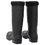 Voir la diapositive 5 : VIDAXL Bottes de pluie avec chaussettes amovibles noir taille 46 PVC