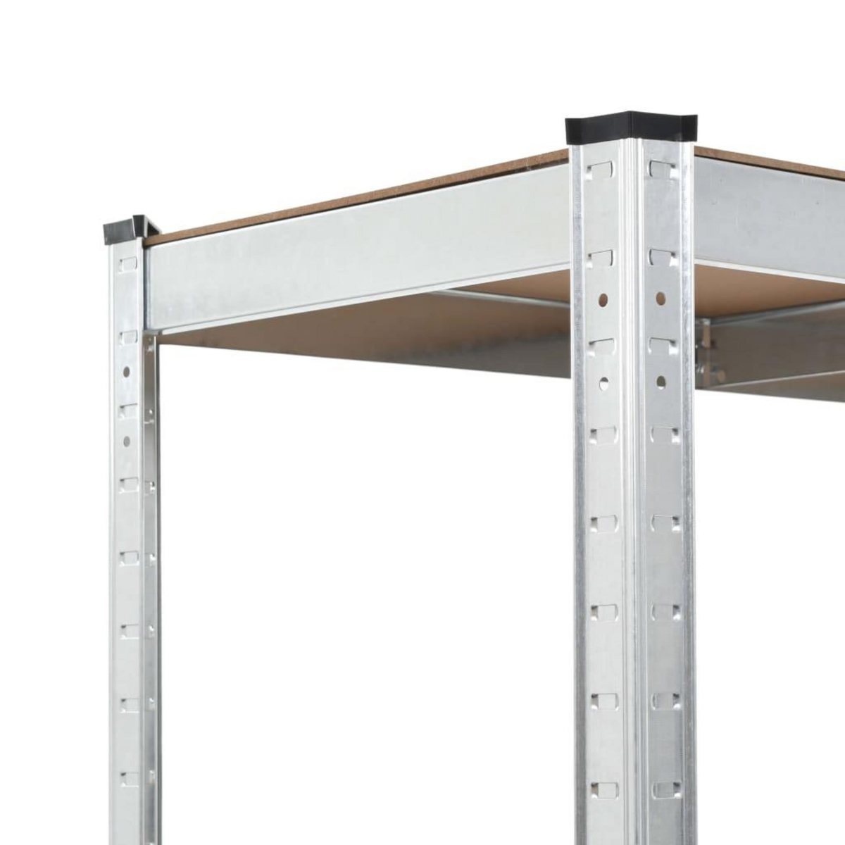 VIDAXL Etagere resistante a 5 niveaux Argente Acier et bois ingenierie