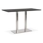 Voir la diapositive 1 : Paris Prix Table Haute Mange-Debout   Pansy  180cm Noir & Argent
