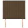 Voir la diapositive 3 : VIDAXL Tetes de lit 2 pcs Marron Fonce 90x5x78/88 cm Tissu