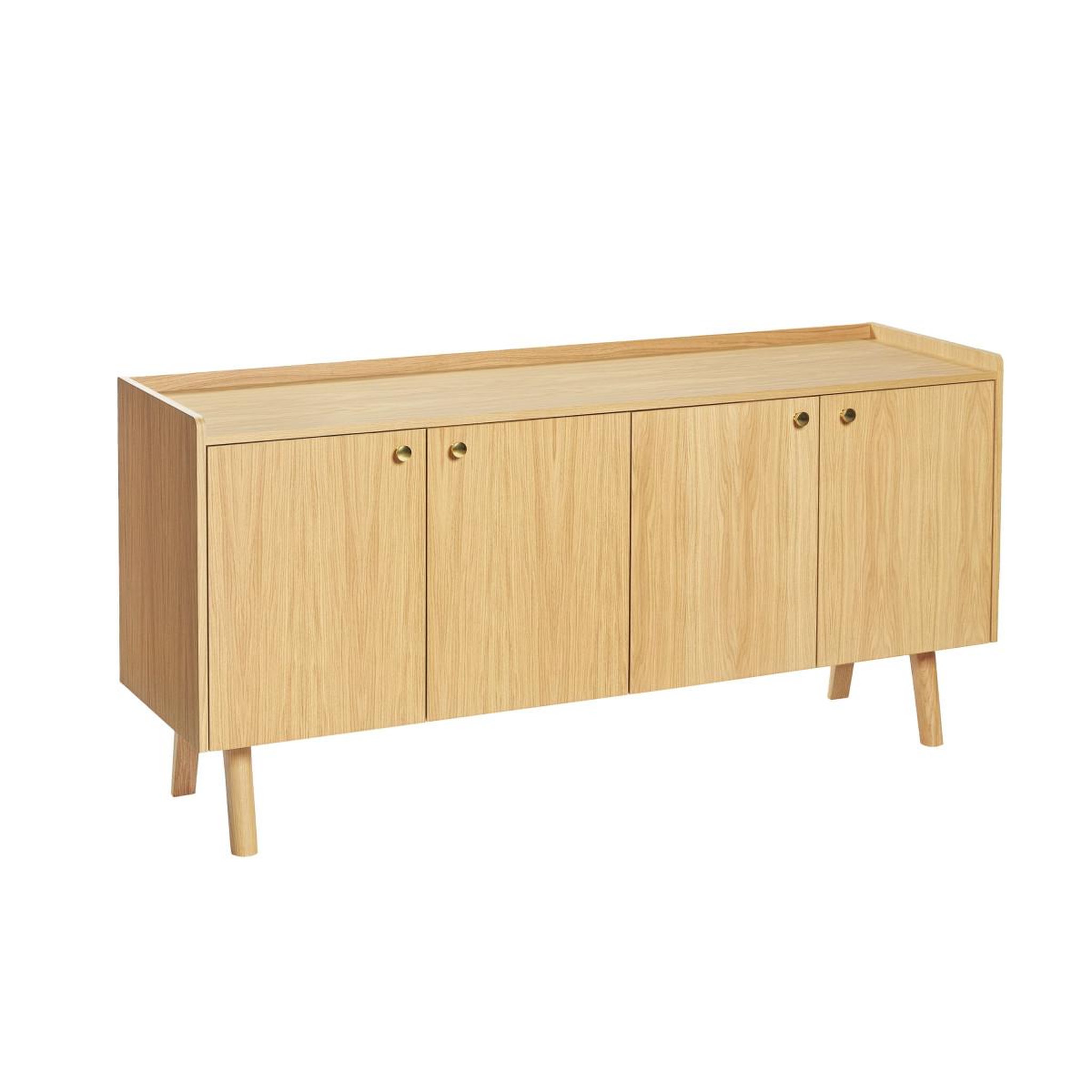 Paris Prix Buffet design 4 portes  nice  160cm chêne