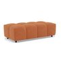Voir la diapositive 2 : LISA DESIGN Adelaide - pouf en tissu texturé