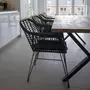 HOUSE NORDIC 2 fauteuils en polyrotin noir TRIESTE