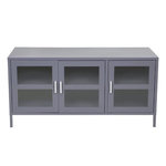 Paris Prix Meuble TV 3 Portes  Acero  120cm Gris Clair