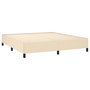 Voir la diapositive 4 : VIDAXL Cadre de lit sans matelas creme 160x200 cm tissu