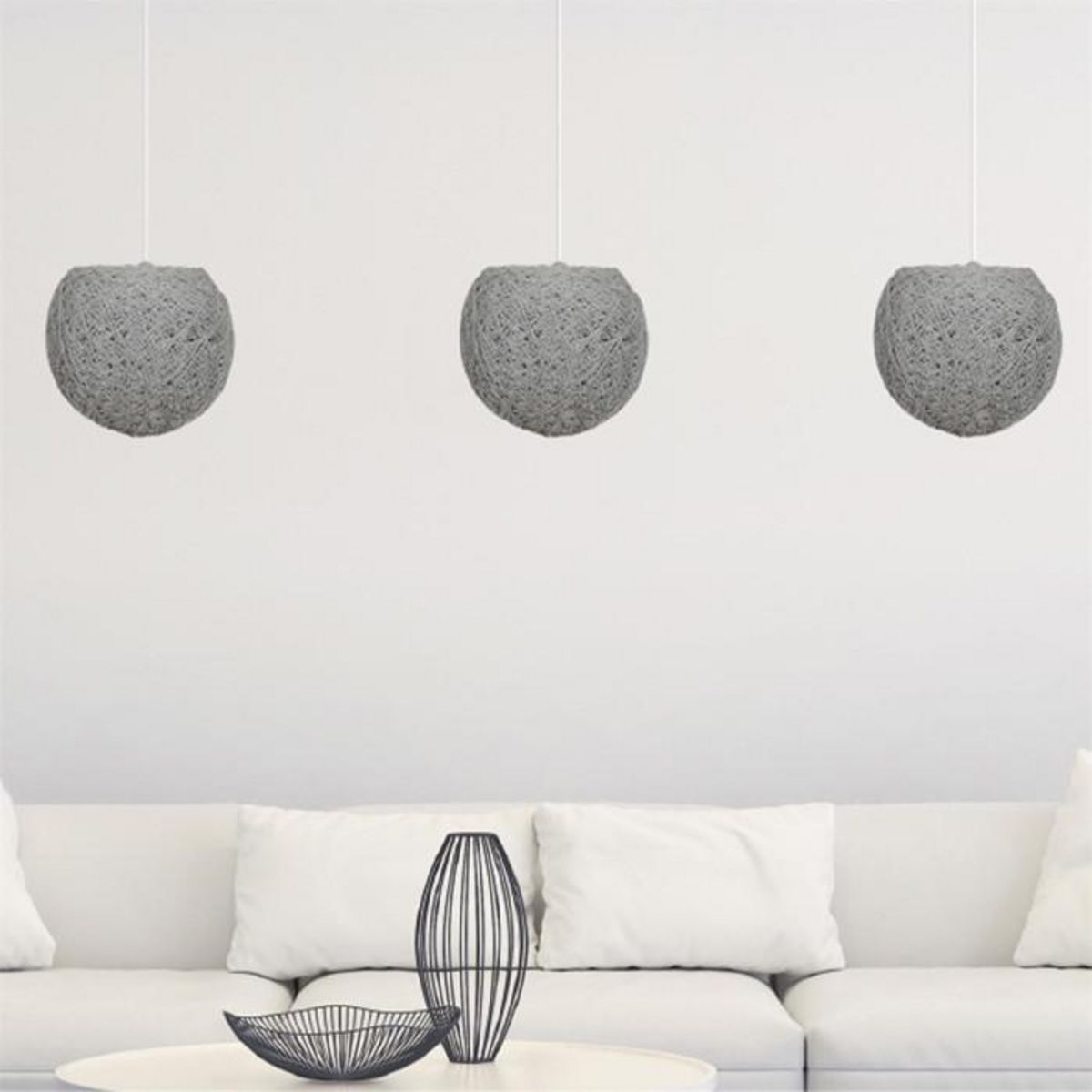 Paris Prix Abat-Jour Intérieur  Suspension  20cm Gris