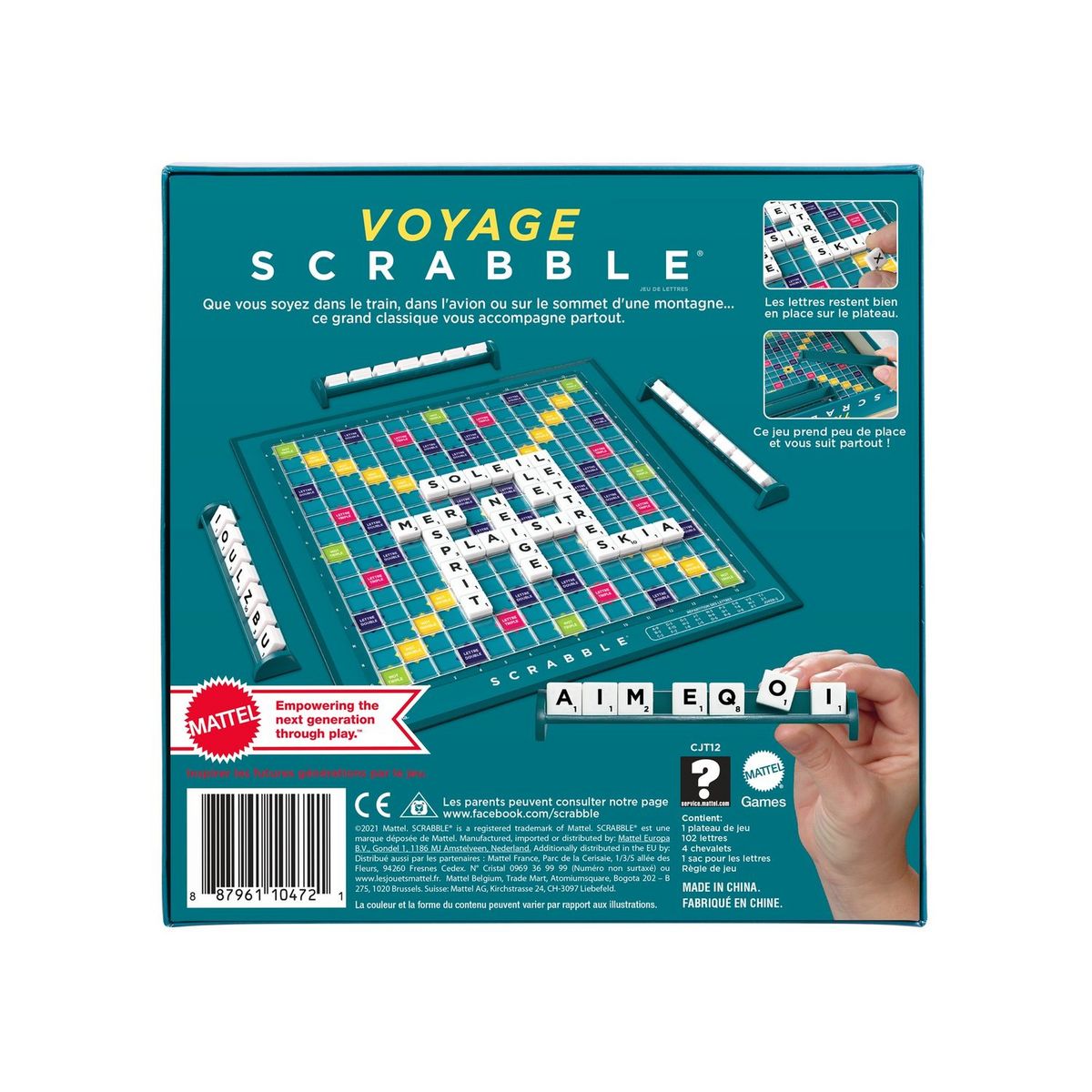 MATTEL Jeu Scrabble Voyage