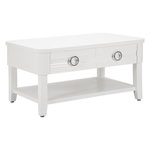 Paris Prix Table Basse en Bois  Shine  90cm Blanc