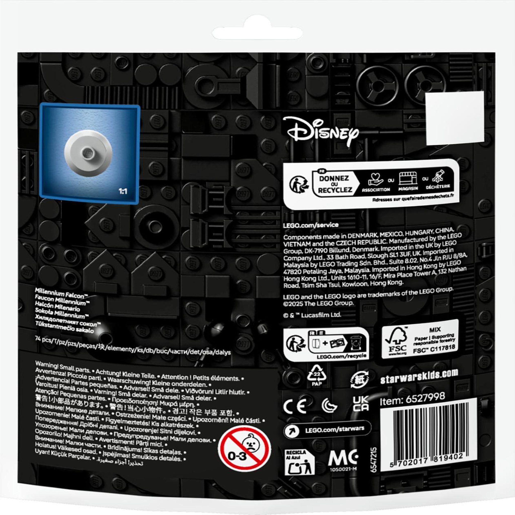 Voir la diapositive 3 : LEGO FAUCON MILLENNIUM MINI SWARS Lego LEG30708