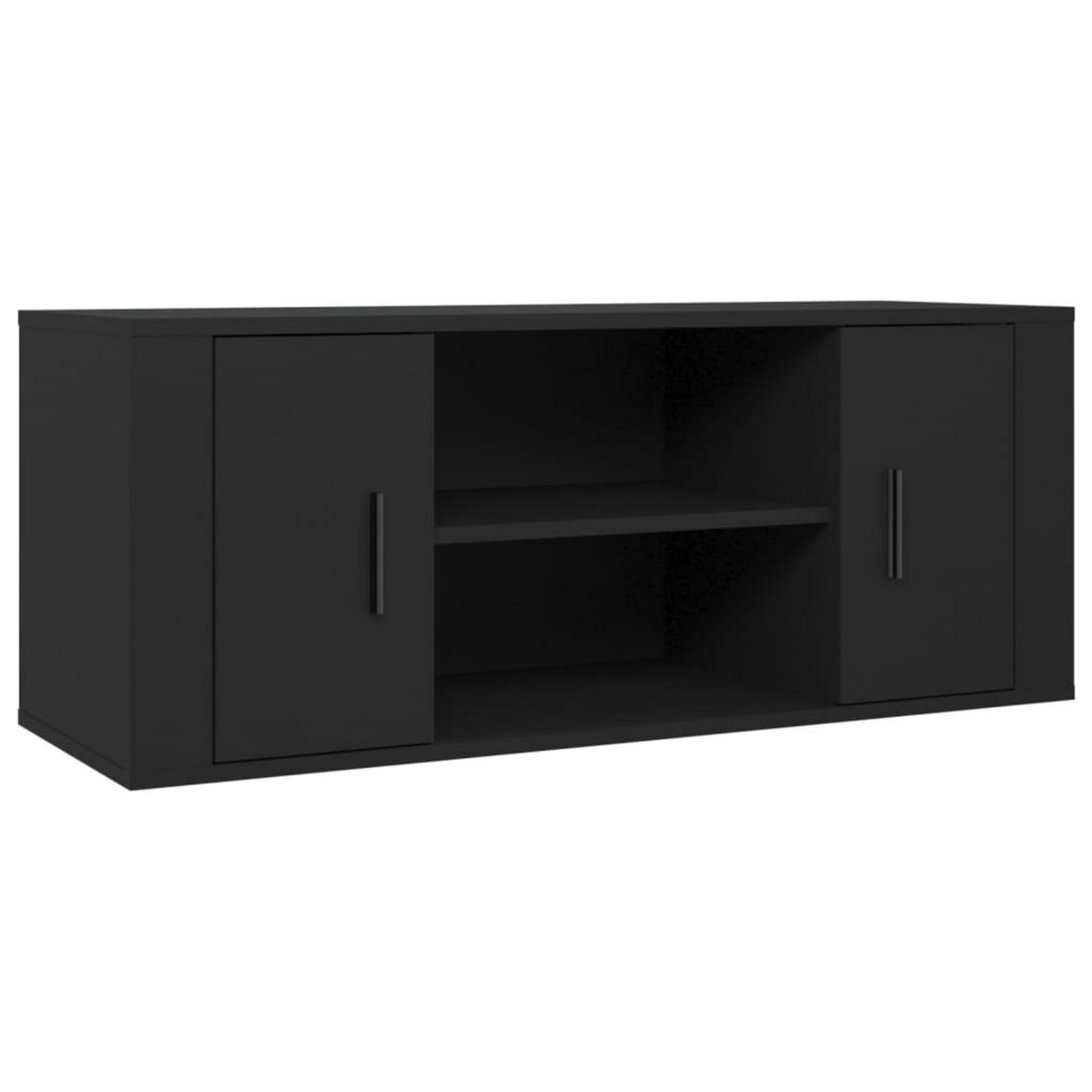 VIDAXL Meuble TV Noir 100x35x40 cm Bois d'ingenierie
