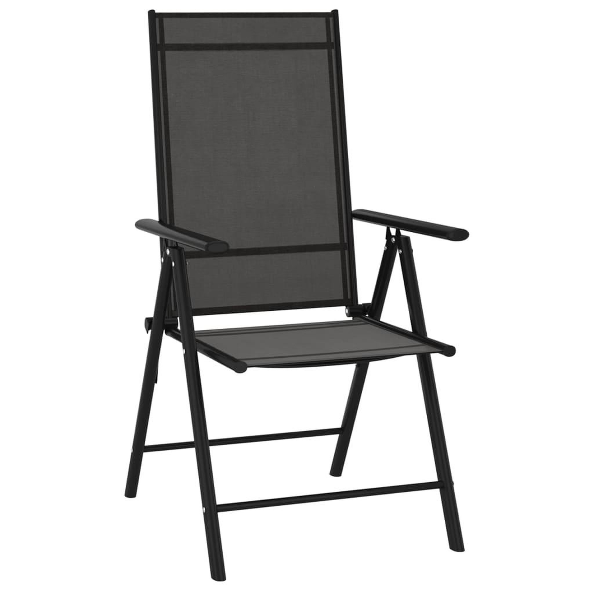 Voir la diapositive 2 : VIDAXL Chaises de jardin pliables lot de 6 Textilene Noir