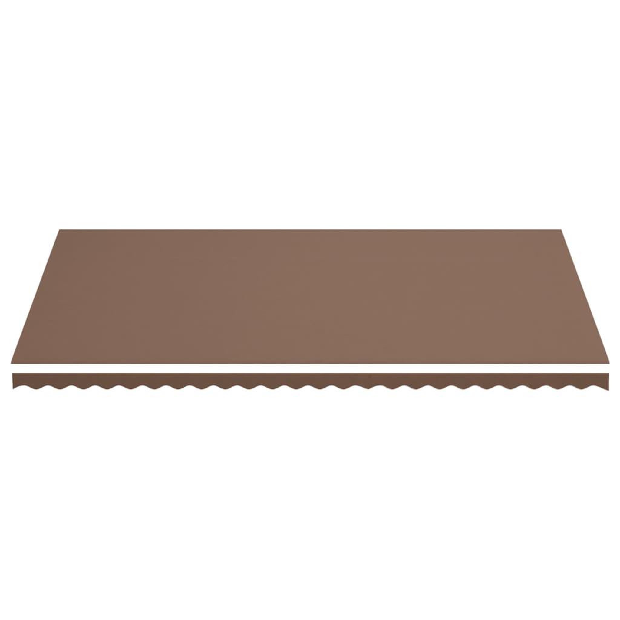 Voir la diapositive 3 : VIDAXL Tissu de remplacement pour auvent Marron 6x3,5 m