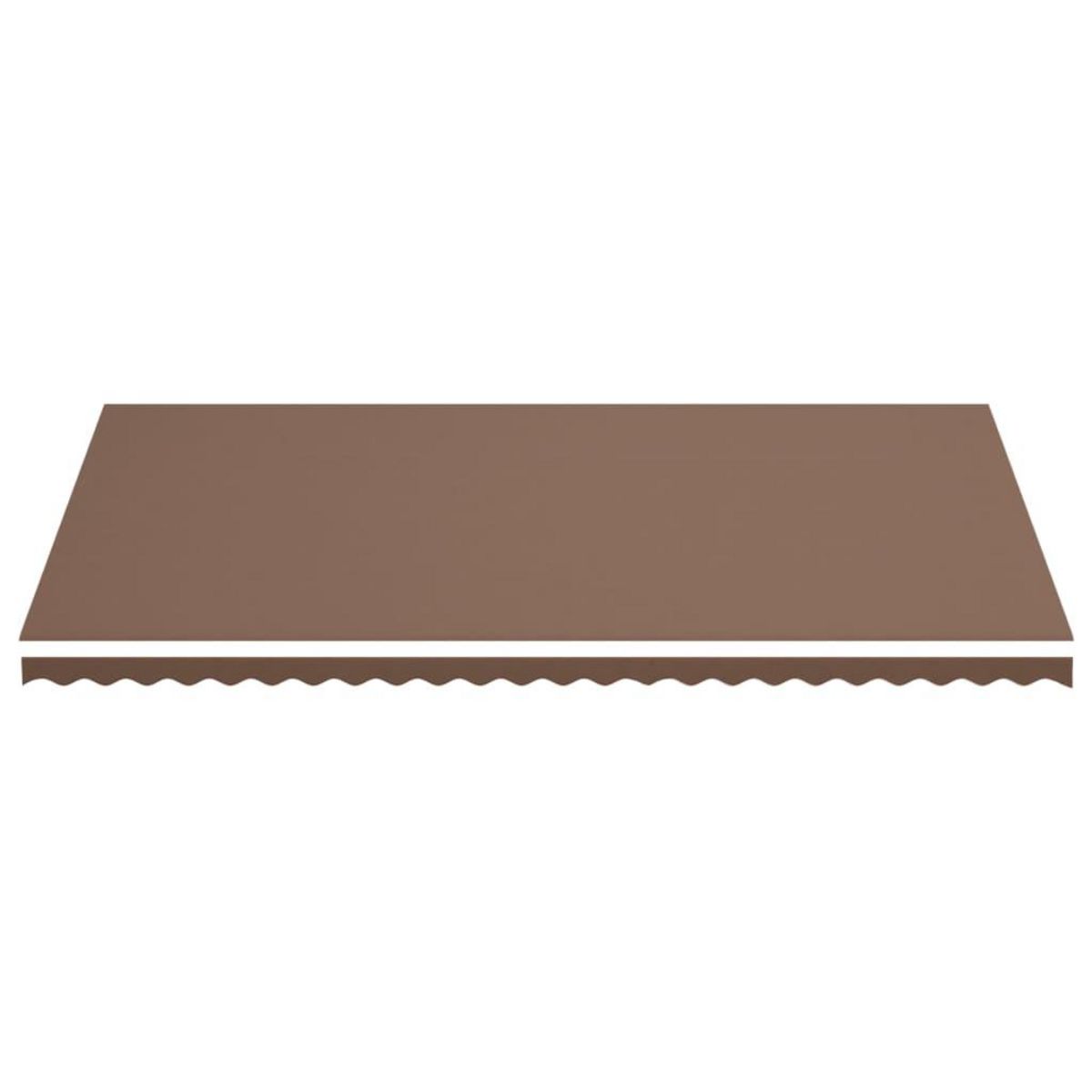 VIDAXL Tissu de remplacement pour auvent Marron 6x3,5 m