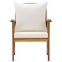 Voir la diapositive 3 : VIDAXL Chaises de jardin avec coussins lot de 2 Bois d'acacia massif
