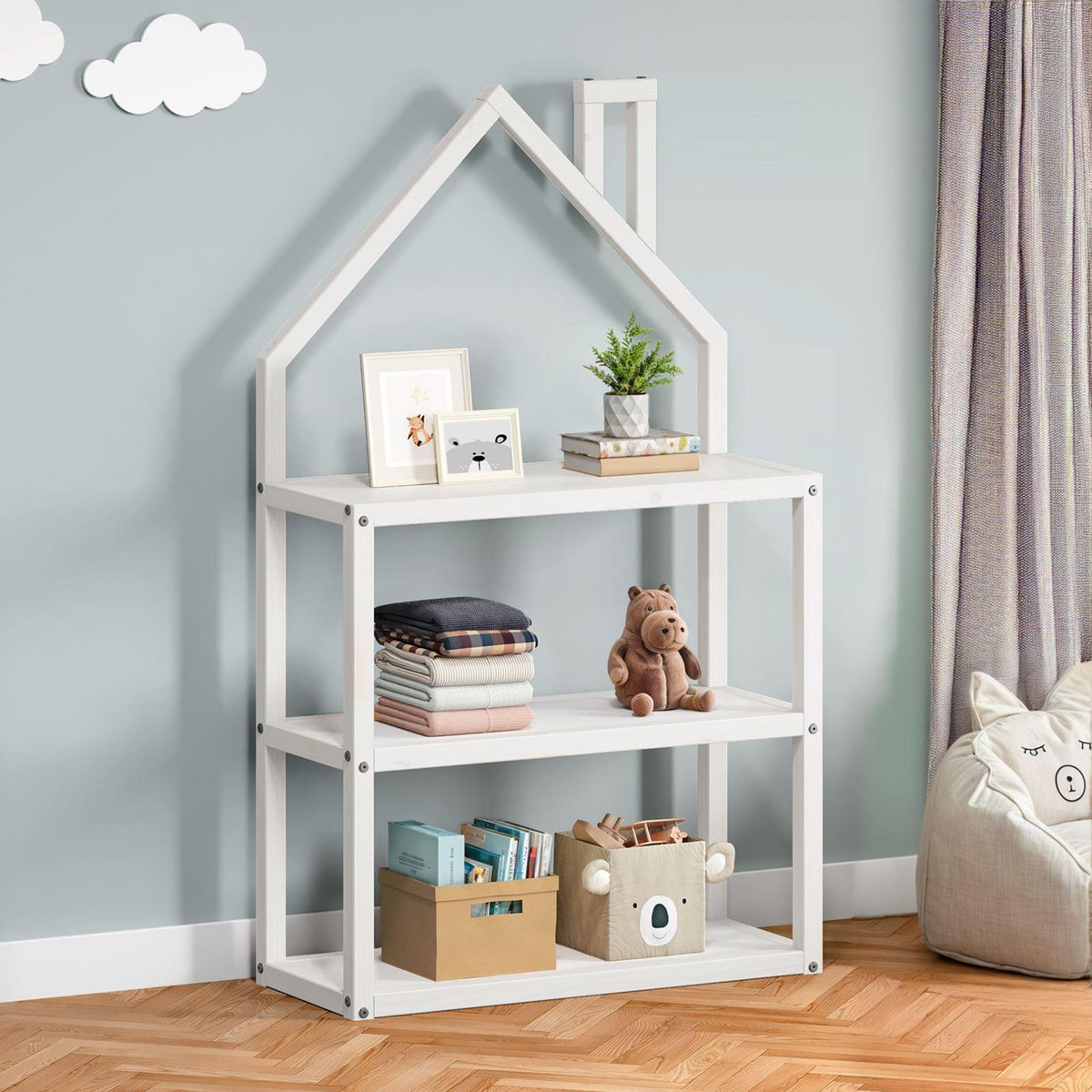 IDIMEX Étagère enfant LENISE en pin massif