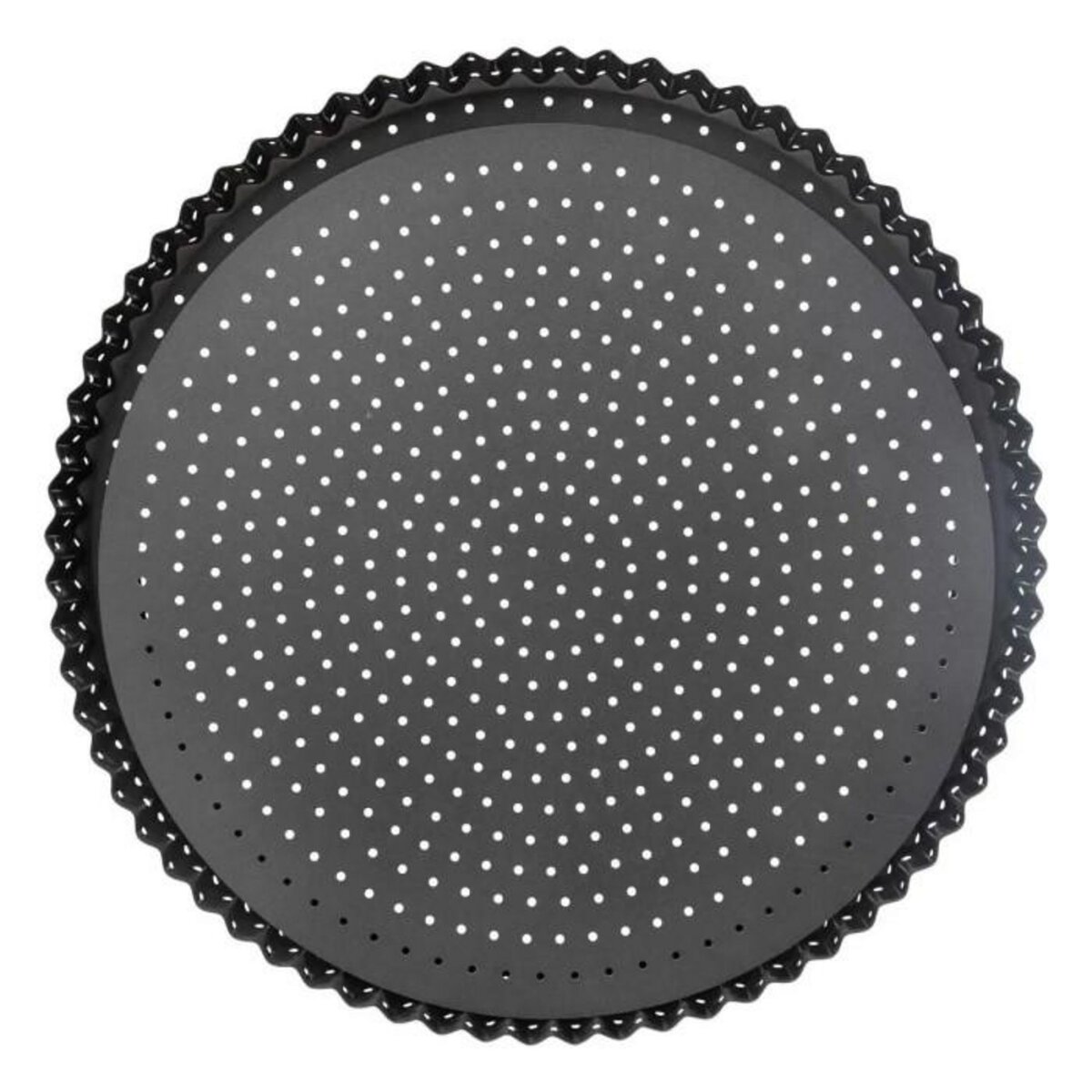 FIVE Lot de 2 Plats à Tarte  Fond Amovible  32cm Gris