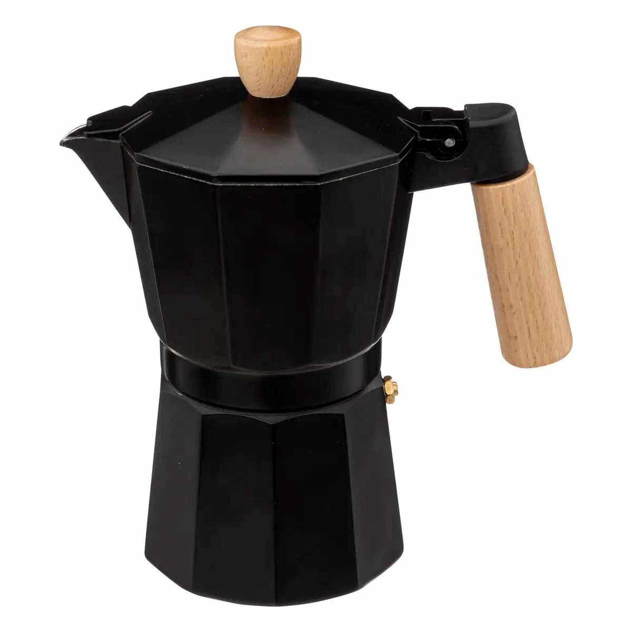 SECRET DE GOURMET Cafetière italienne  elvia  30cl noir