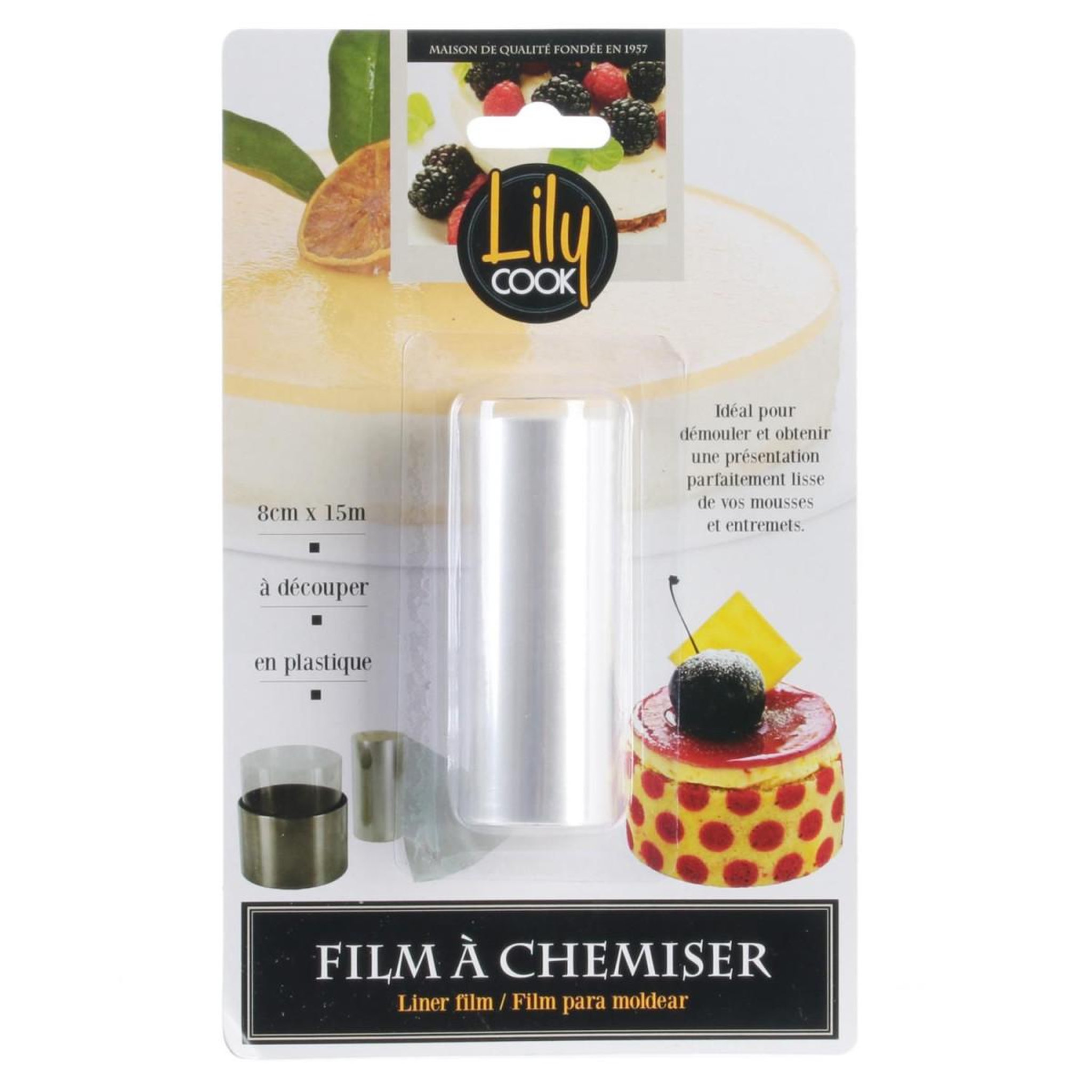 Voir la diapositive 3 : Lily Cook Film à Chemiser  Moule  15cm Transparent