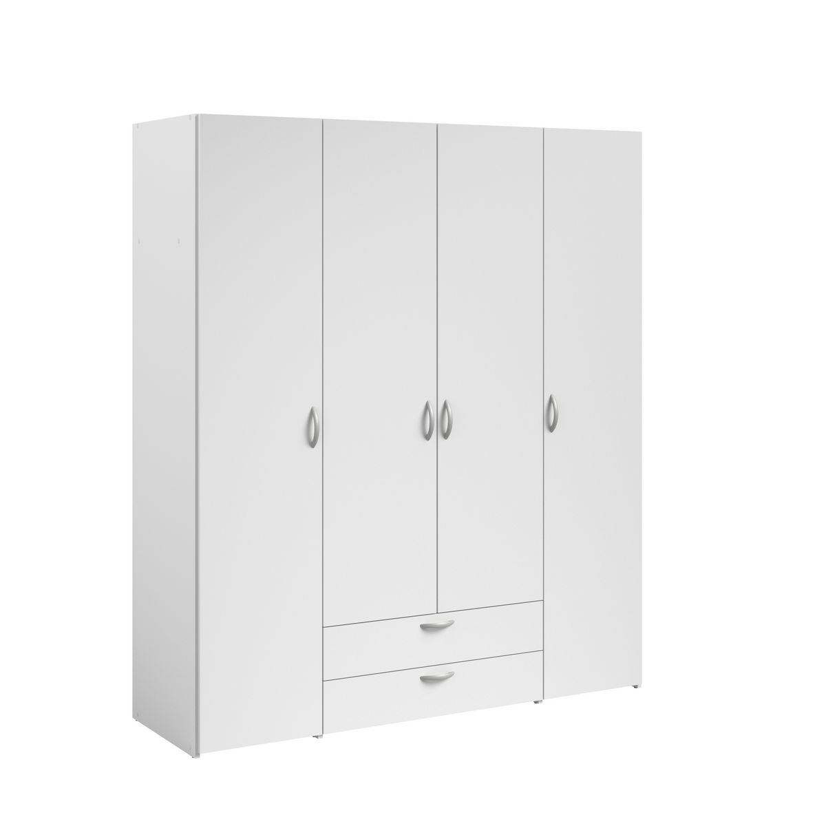 Armoire 4 portes 2 tiroirs L160cm DAISY