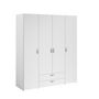 Voir la diapositive 1 : Armoire 4 portes 2 tiroirs L160cm DAISY
