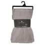 Voir la diapositive 3 : ATMOSPHERA Grand Plaid en flanelle uni - 230x180 - Gris