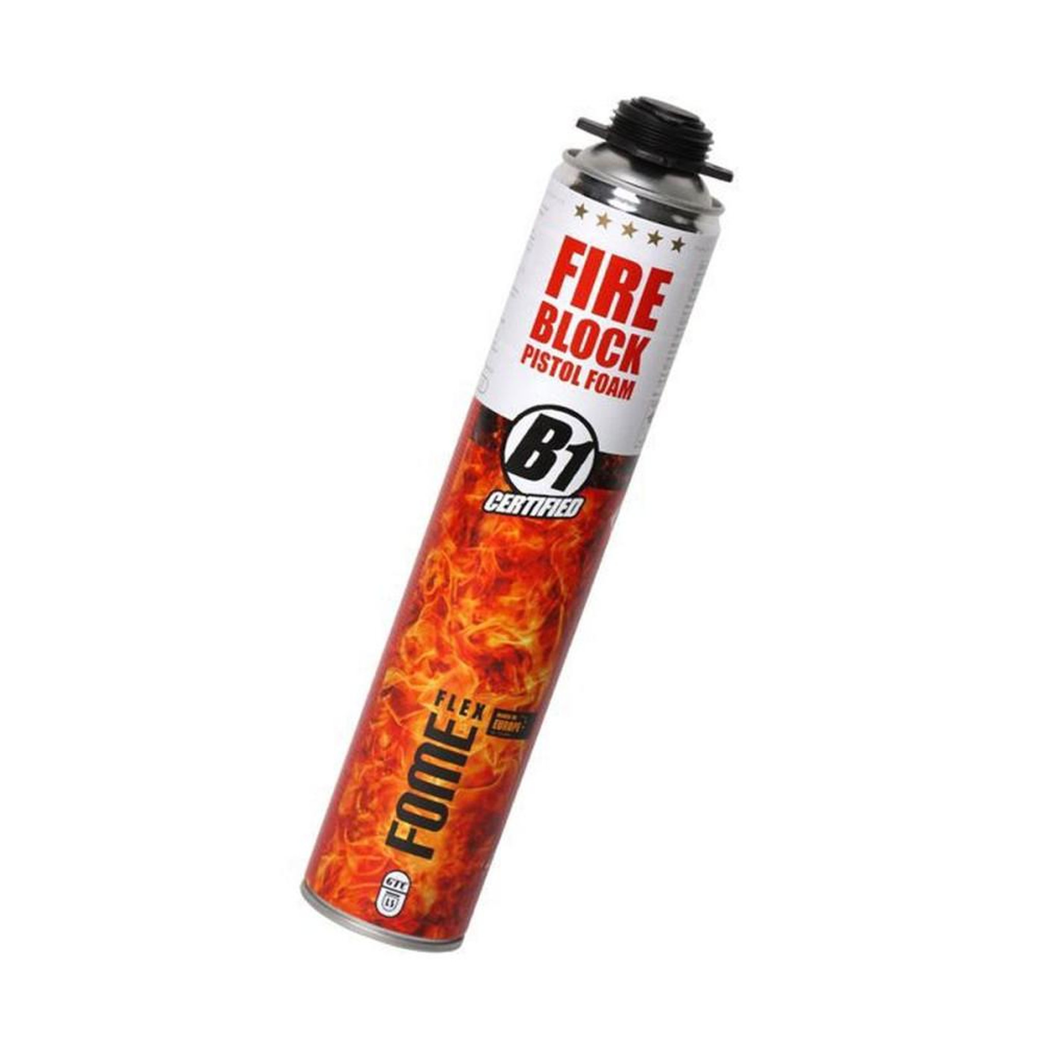 Mousse PU coupe-feu EI 240 pistolable pour joints et obturation, 750 ml